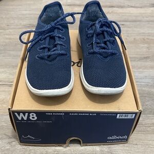 Allbirds Tree Runner Shoes in Deep Blue